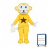 Yellow White Monkey Mascot Costume