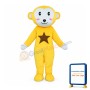 Yellow White Monkey Mascot Costume