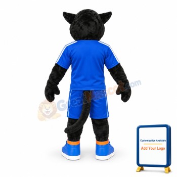 Black Sport Panther Mascot Costume