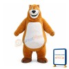 Happy Brown Bear Mascot Costume