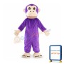 Adult Purple Gorilla Mascot Costume