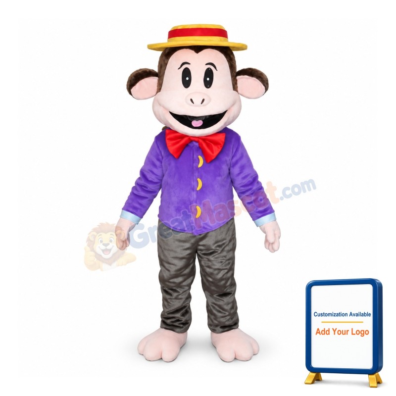 Smart Monkey Mascot Costume