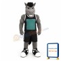 Grey Power Mustang Mascot Costume