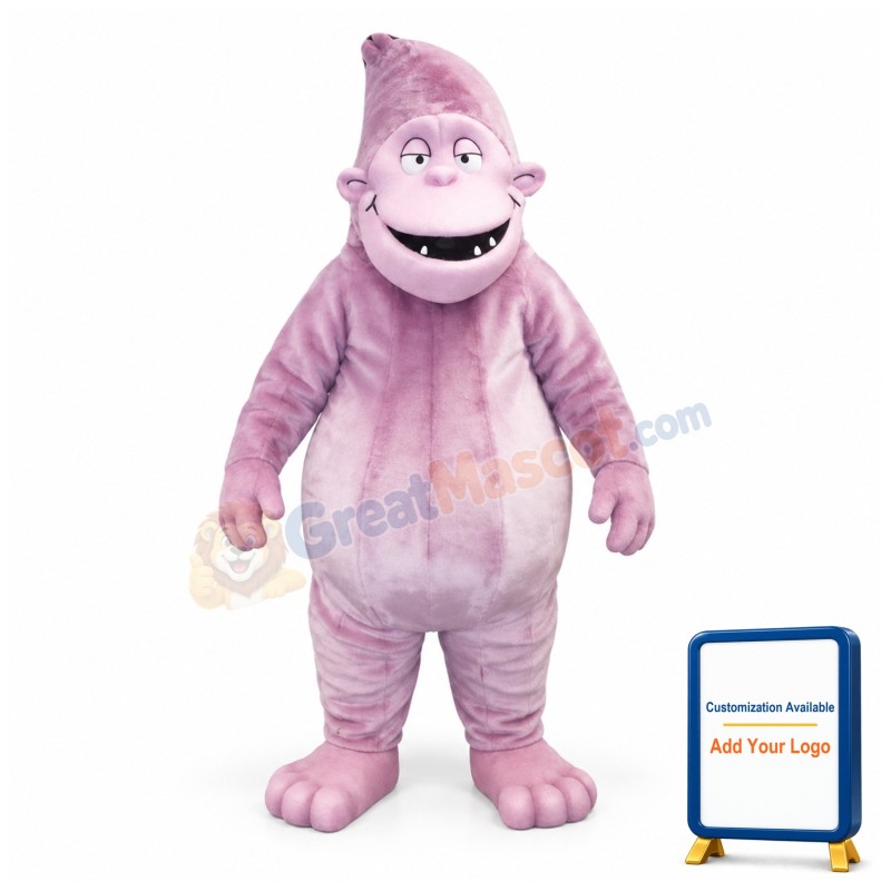 Pink Yeti Mascot Costume