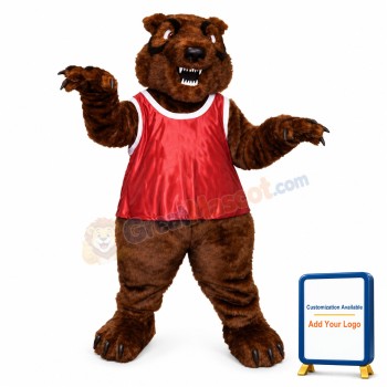 Fierce Grizzly Bear Mascot Costume