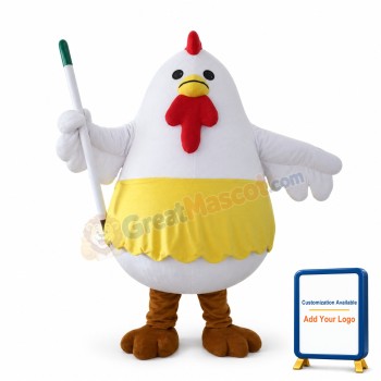 Fat Chicken Mascot Costume