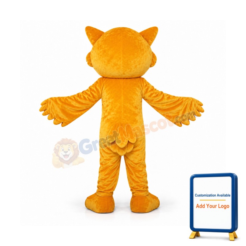 Yellow Owl Mascot Costume