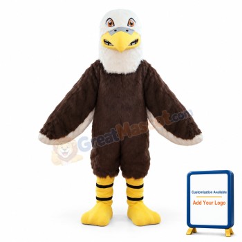 Furry Eagle Mascot Costume
