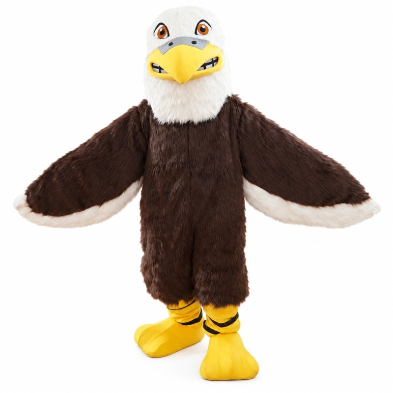 Furry Eagle Mascot Costume