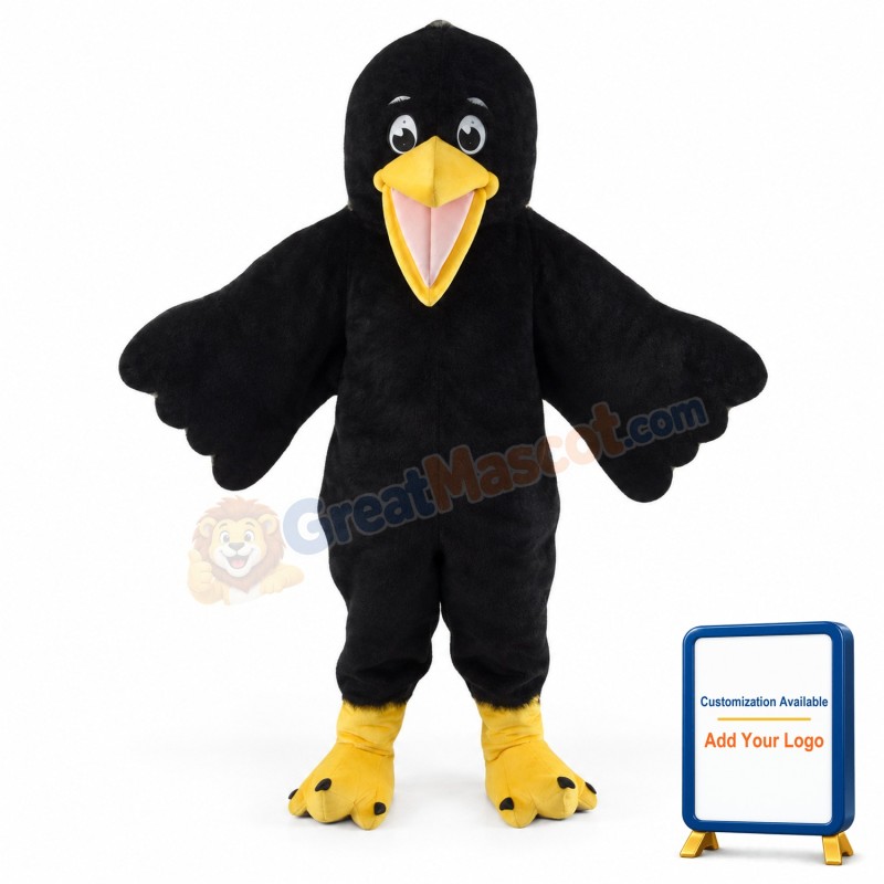 Black Bird Mascot Costume