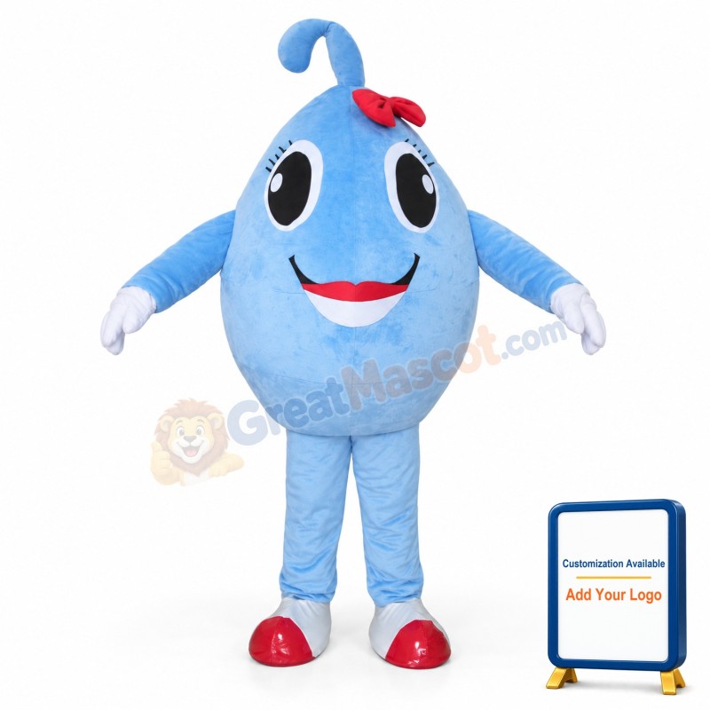 Blue Ball Mascot Costume