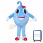 Blue Ball Mascot Costume