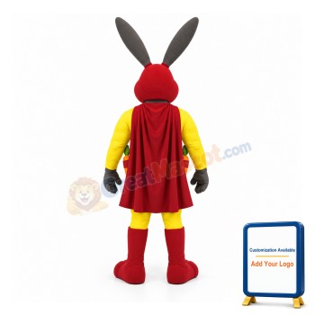 Superhero Rabbit Mascot Costume