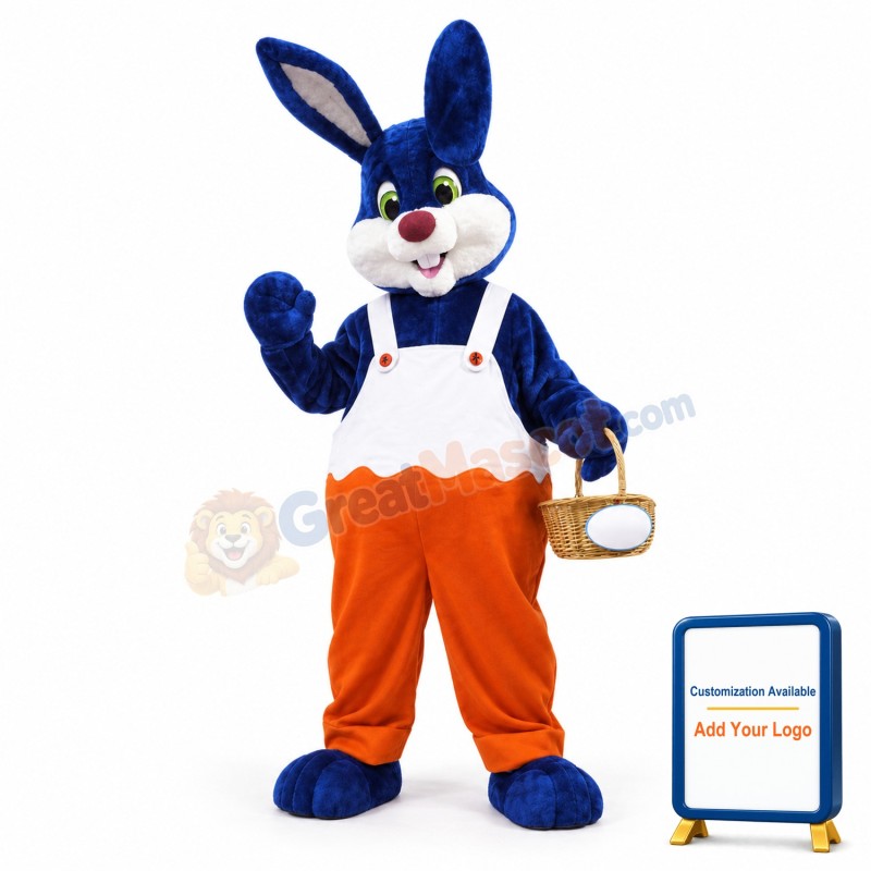 Blue Rabbit Mascot Costume