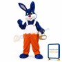 Blue Rabbit Mascot Costume