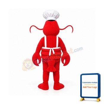Chef Lobster Mascot Costume
