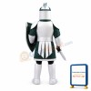 Silver Green Spartan Titan Trojan Mascot Costume