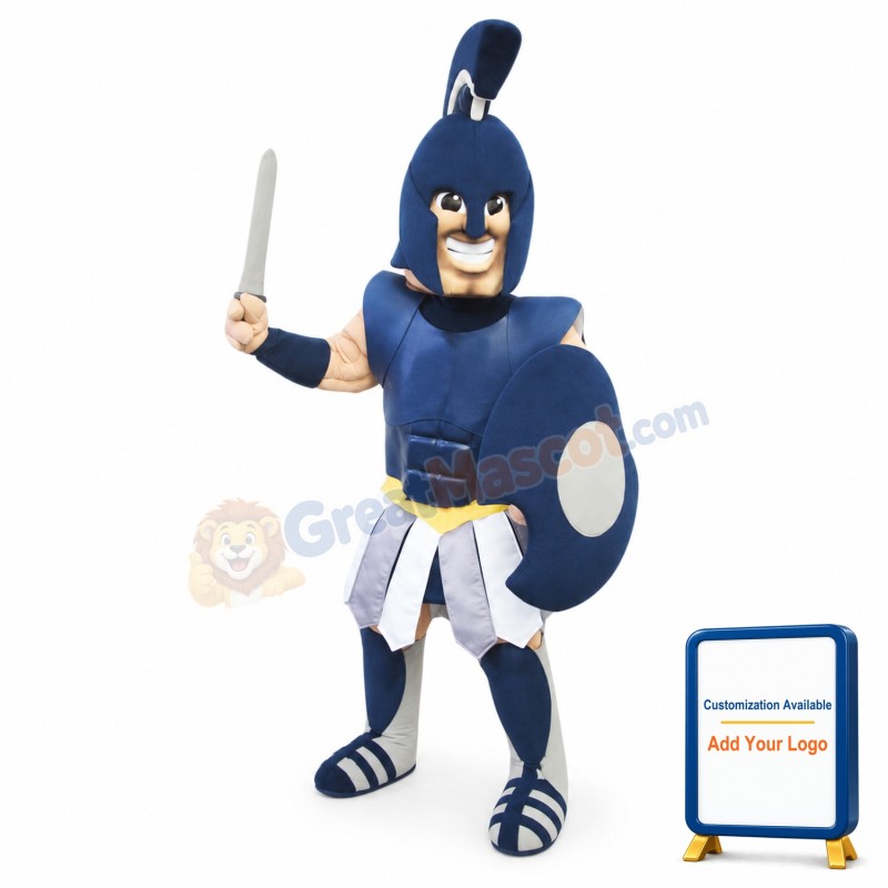 Happy Spartan Titan Trojan Mascot Costume