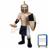 Golden Spartan Titan Trojan Mascot Costume