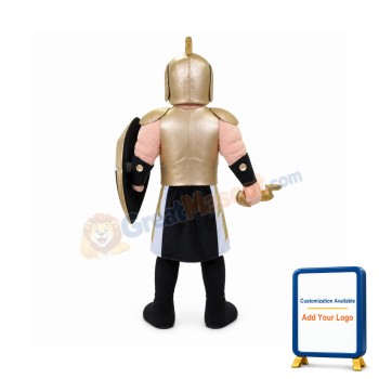 Golden Spartan Titan Trojan Mascot Costume