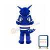 Blue Happy Dragon Mascot Costume