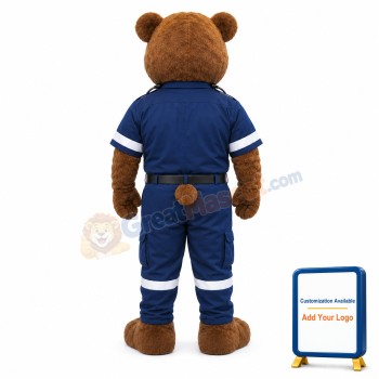 Police Bear Mascot Costume