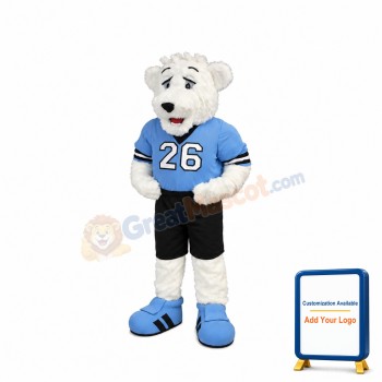 Ice Hockey Polar Bear Mascot Costume