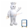 King Snowman Mascot Costume