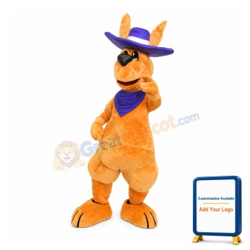 Friendly Adult Kangaroo Mascot Costume