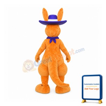 Friendly Adult Kangaroo Mascot Costume