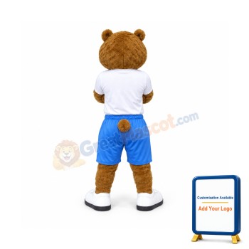 Confident Bear Mascot Costume