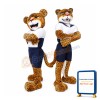 Single Power Jaguar Mascot Costume