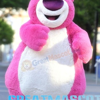 Cute Pink Bear Mascot Costume