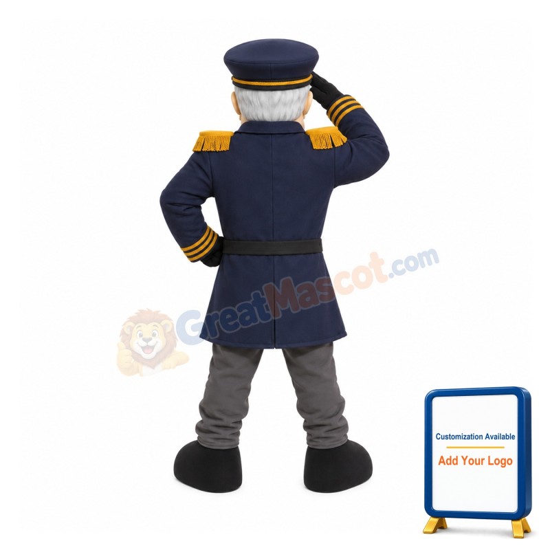 Admiral Dave Mascot Costume