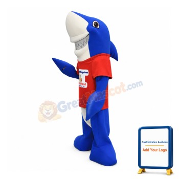 Splash Kingdom Shark Mascot Costume