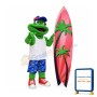 Surfer Frog Mascot Costume