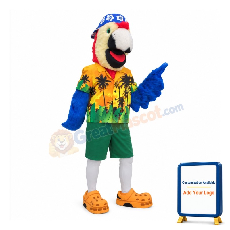 Dude Parrot Mascot Costume