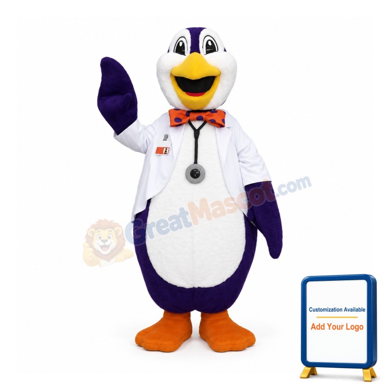 Doctor Penguin Mascot Costume
