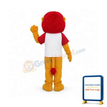 Red Hair Lion Mascot Costume