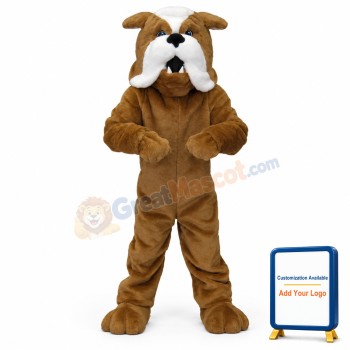 Brown Bulldog Mascot Costumes