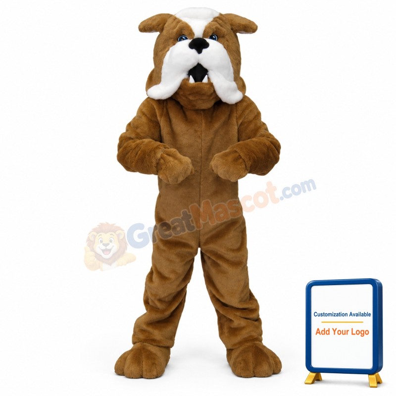 Brown Bulldog Mascot Costumes
