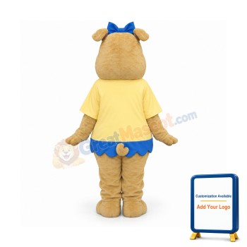 Female Bulldog Mascot Costume