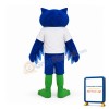 Cute Blue Owl Mascot Costume