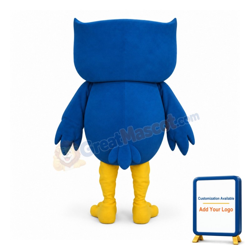 Lovely Blue Owl Mascot Costume
