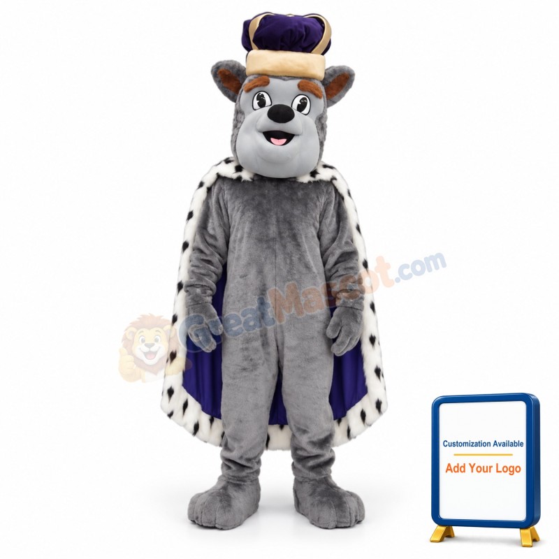 King Duke Dog Mascot Costume