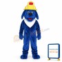 Blue Fire Dog Mascot Costume