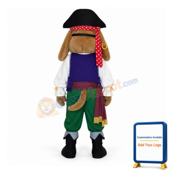 Pirate Dog Mascot Costume