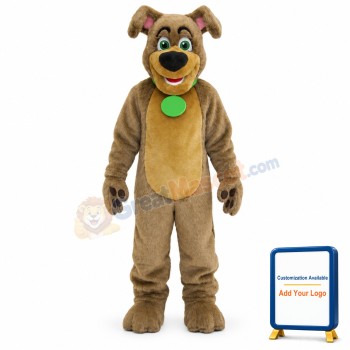 Cute Brown Dog Mascot Costume