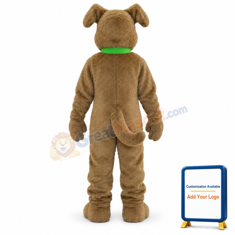 Cute Brown Dog Mascot Costume