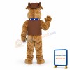 Brown Bulldog Mascot Costume